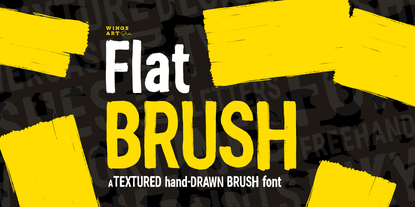 Шрифт WA Flat Brush